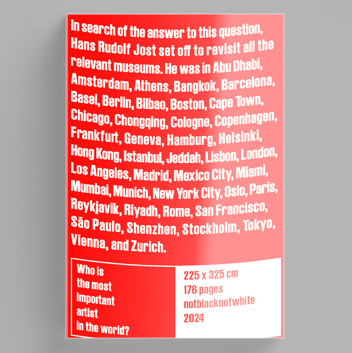 Who's the most important artist in the world?