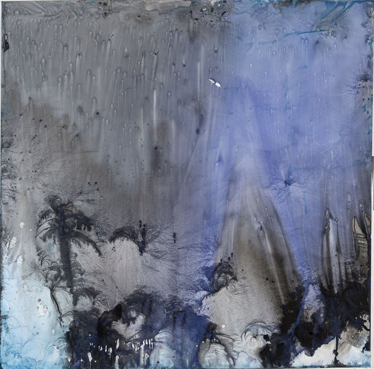 Quadrat violett blau indigo