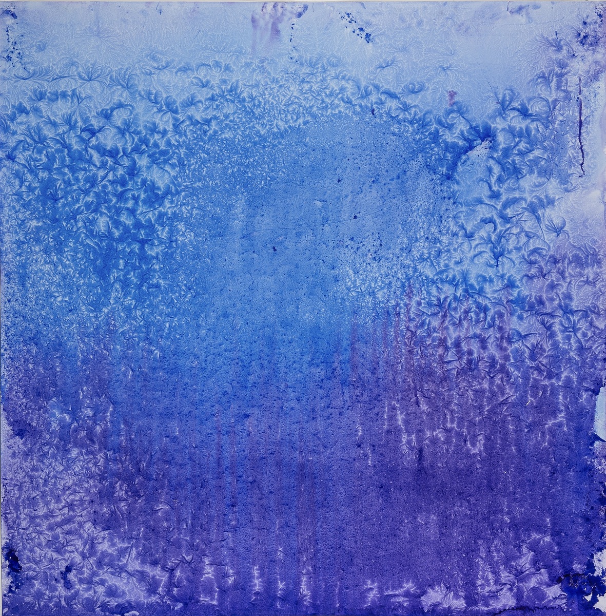 Quadrat blau violett